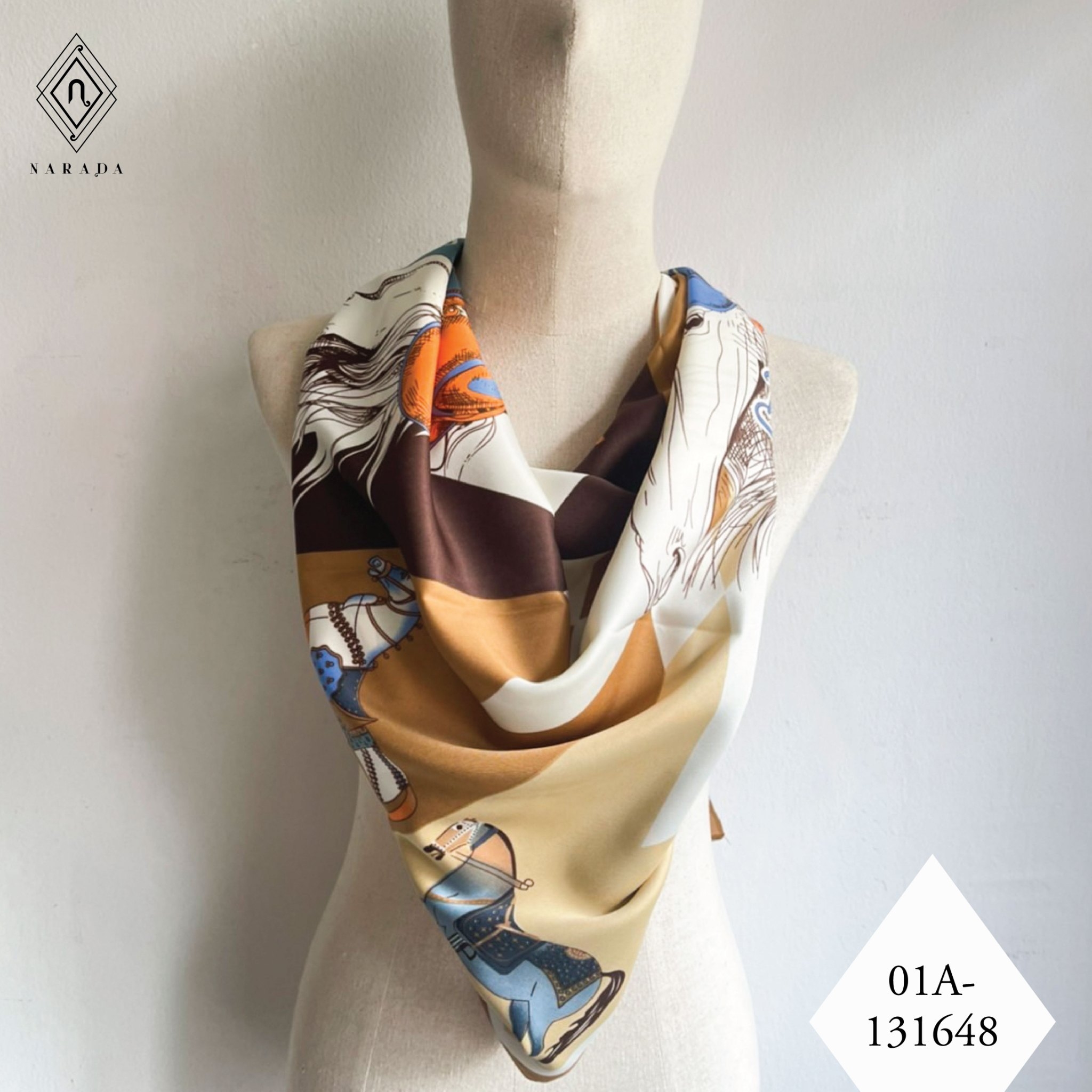 ผ้าพันคอ ผ้าคลุมไหล่ผืนใหญ่ - 01A-131648