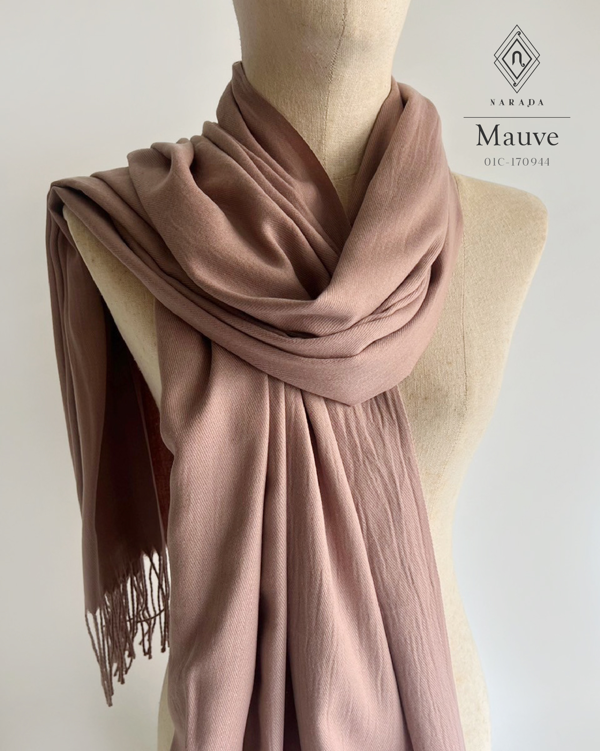 ผ้าพันคอแคชเมียร์ Mauve