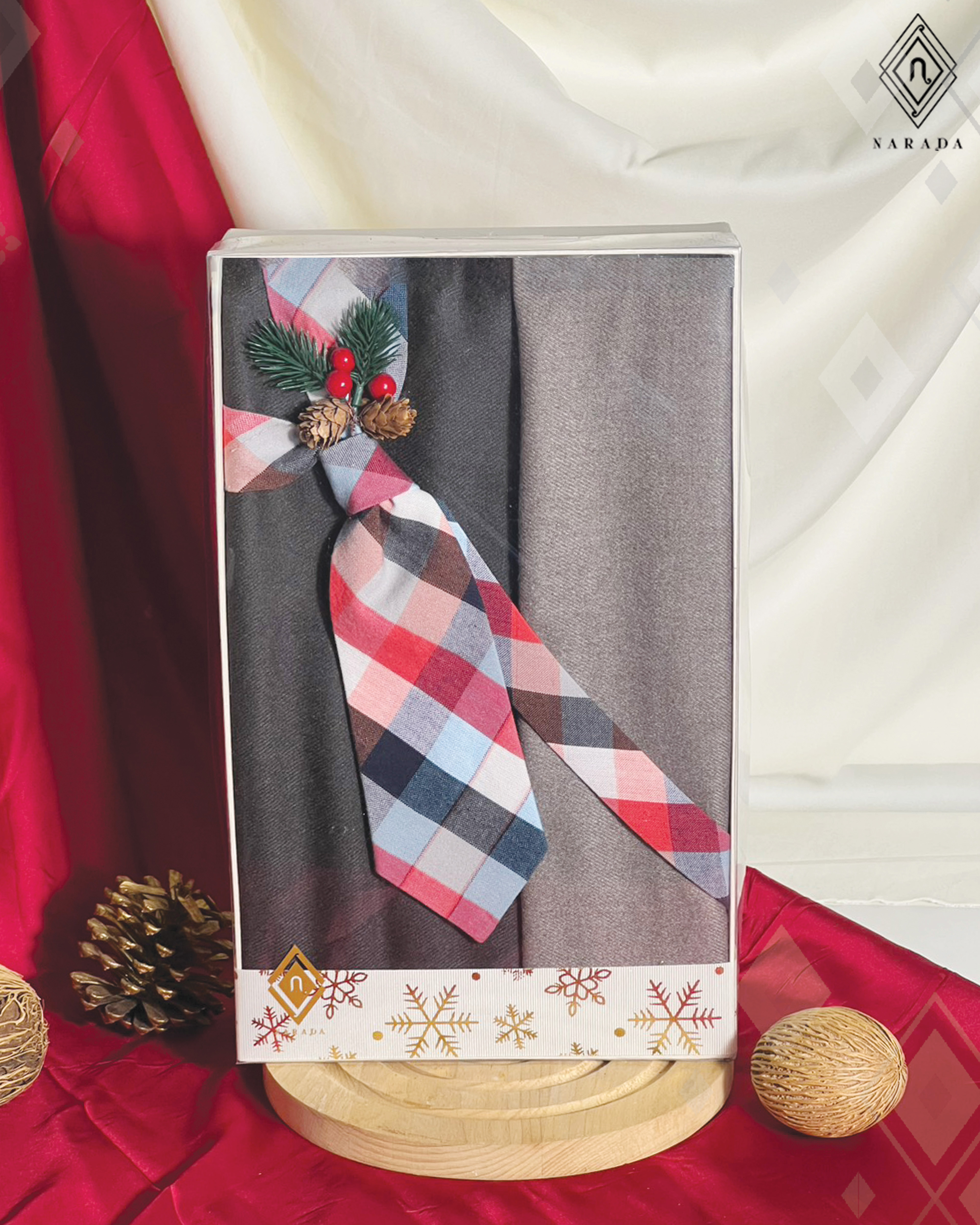 แคชเมียร์ 2 โทน กับเนคไท - TT173