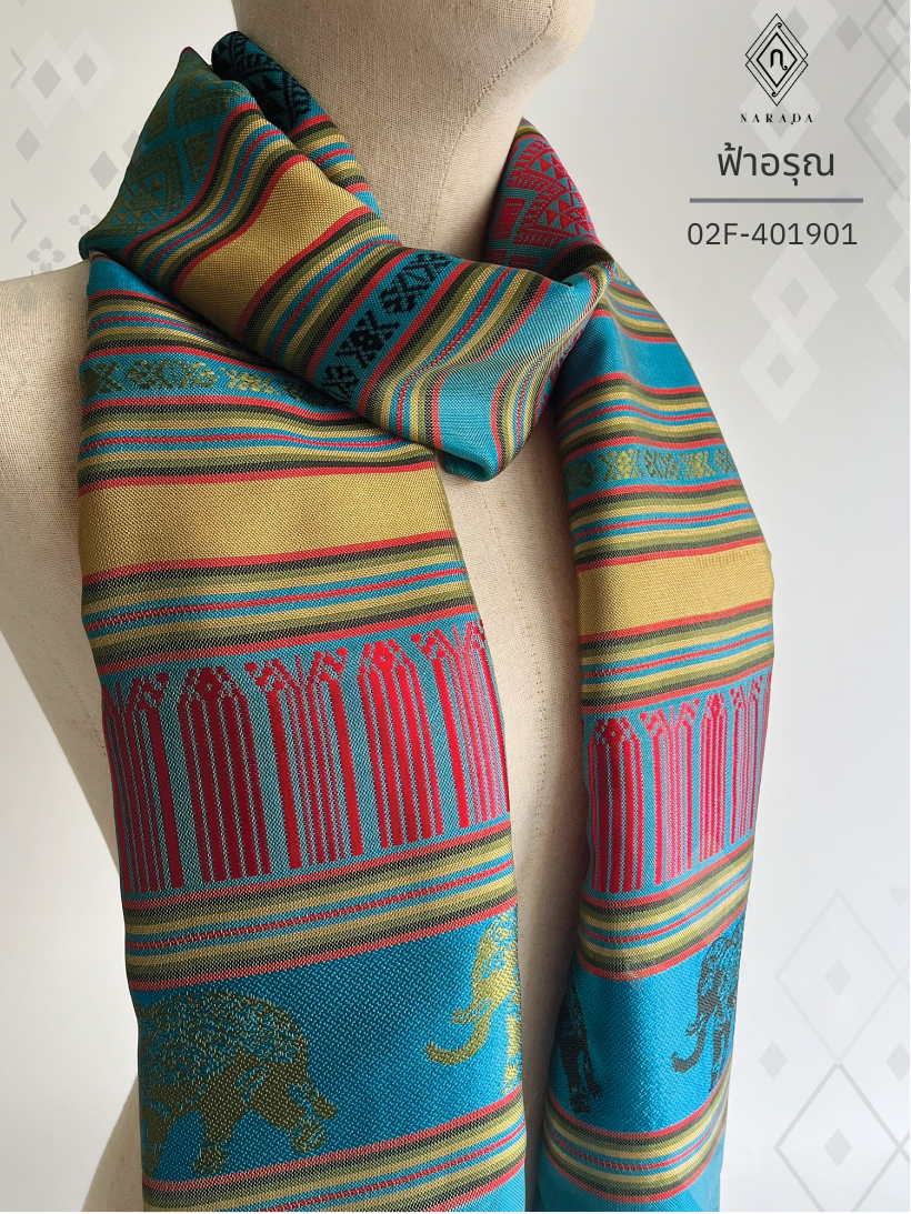 ผ้าพันคอเสน่ห์ไทย ฟ้าอรุณ - 02F-401901