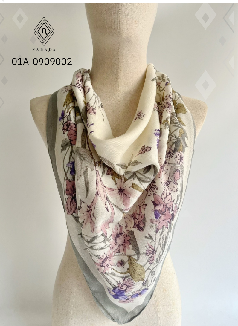 ผ้าพันคอพิมพ์ลาย ไซส์ M - 01A-0909002