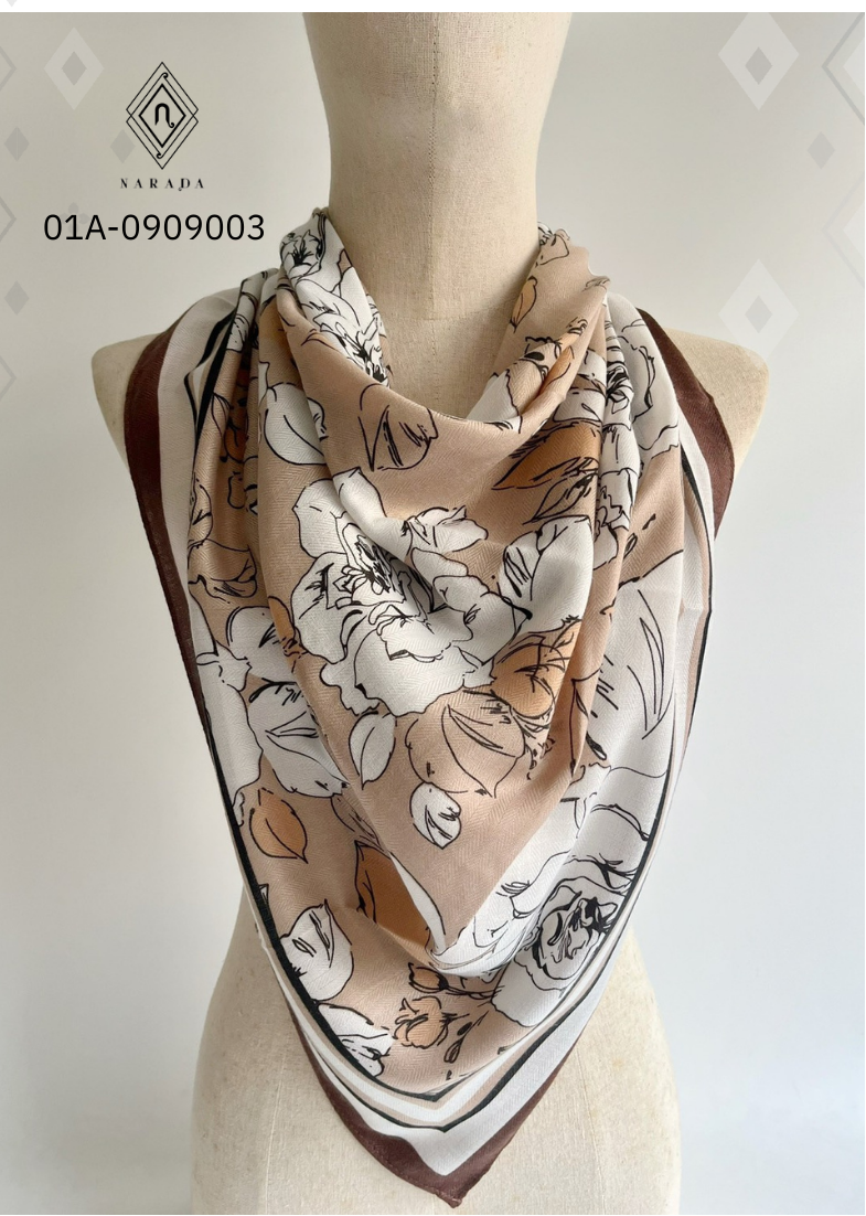 ผ้าพันคอพิมพ์ลาย ไซส์ M - 01A-0909003