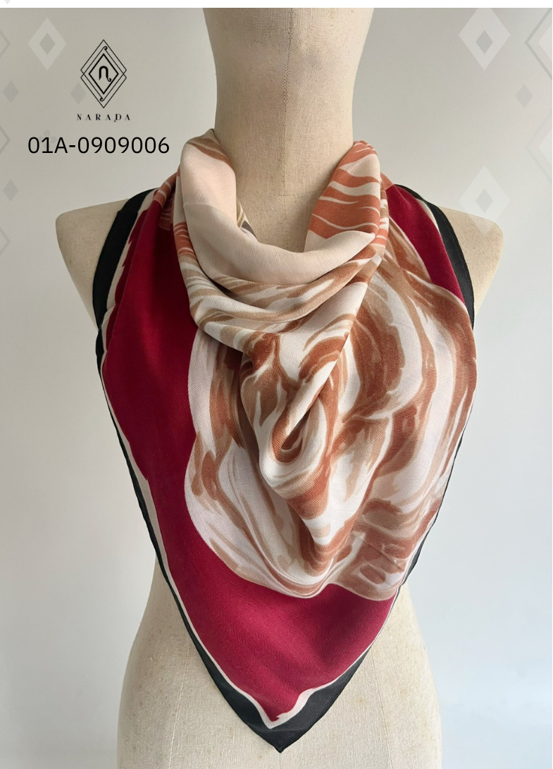 ผ้าพันคอพิมพ์ลาย ไซส์ M - 01A-0909006