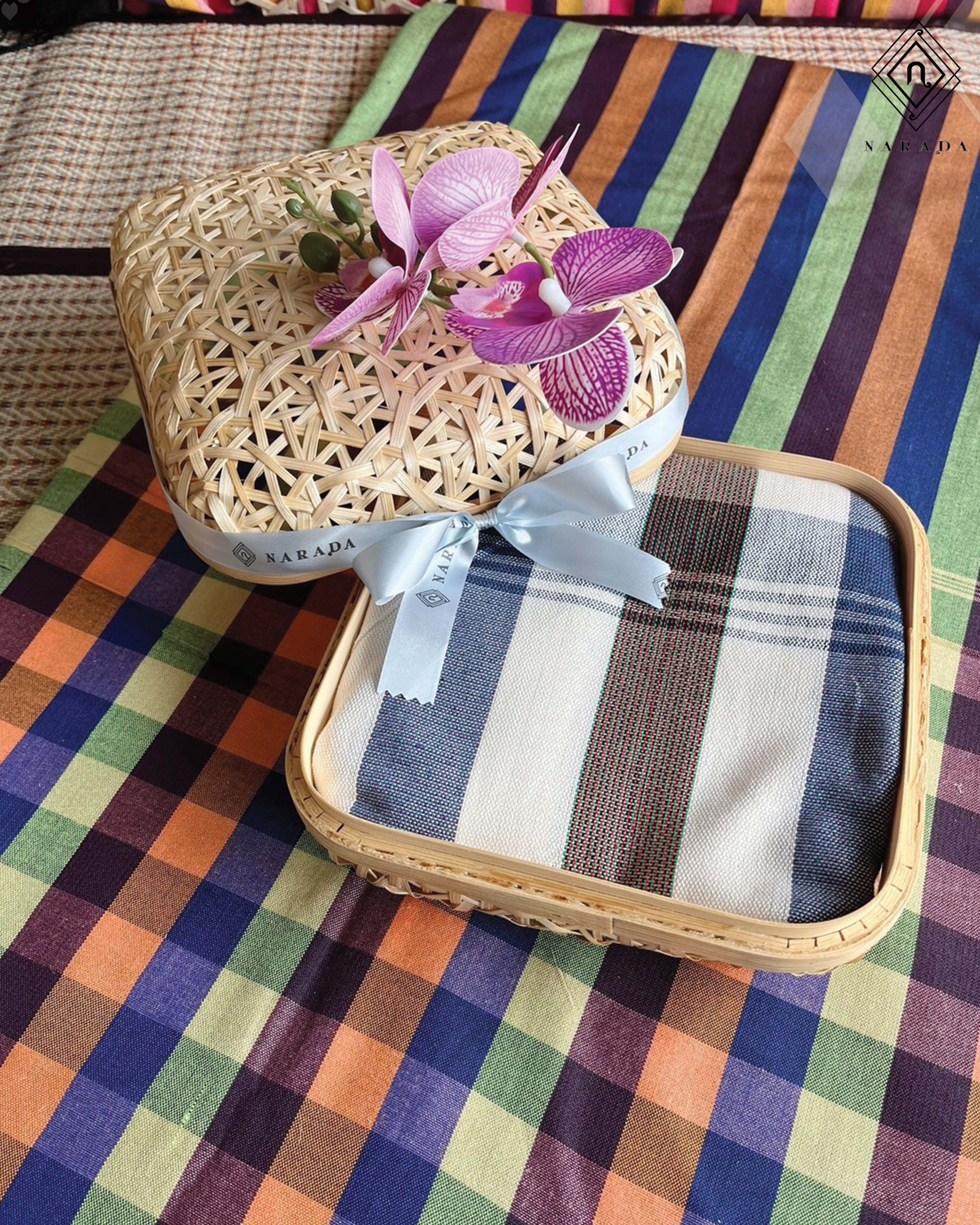 Thai Sarong in Bamboo Box - TT214
