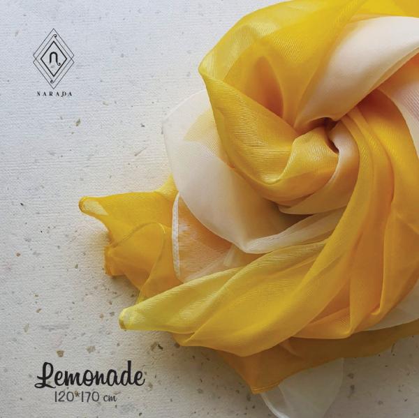 ผ้าพันคอไหมชีฟอง 3 สี Lemonade