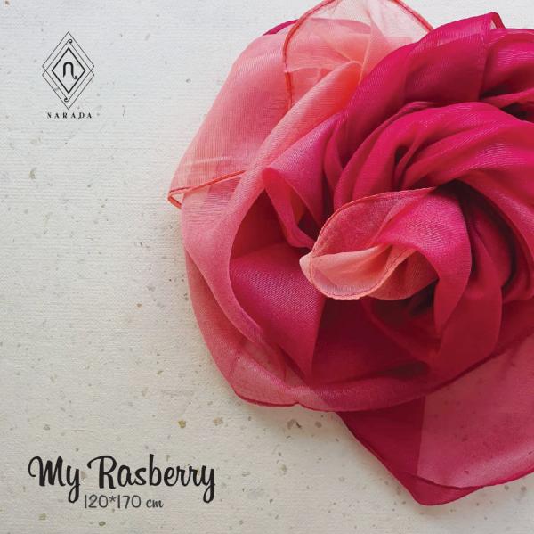 3 Tone Silk Chiffon My Raspberry