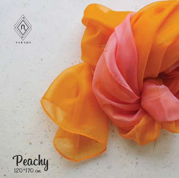 3 Tone Silk ChiffonPeachy