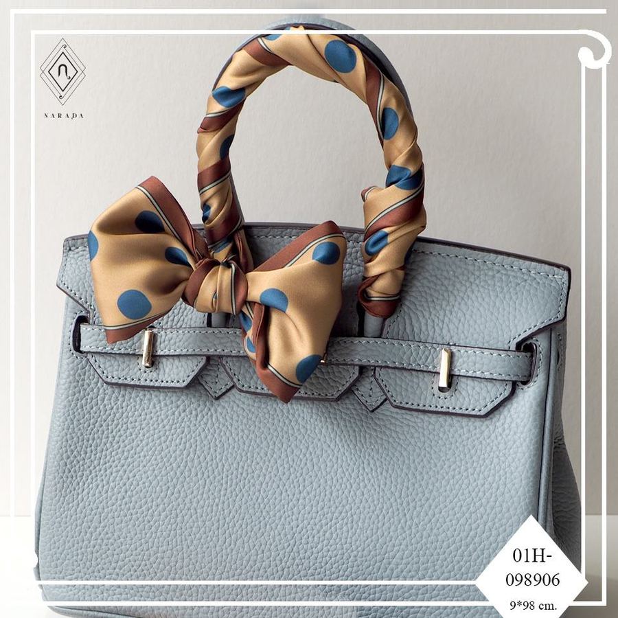 Handbag handle ribbon scarf