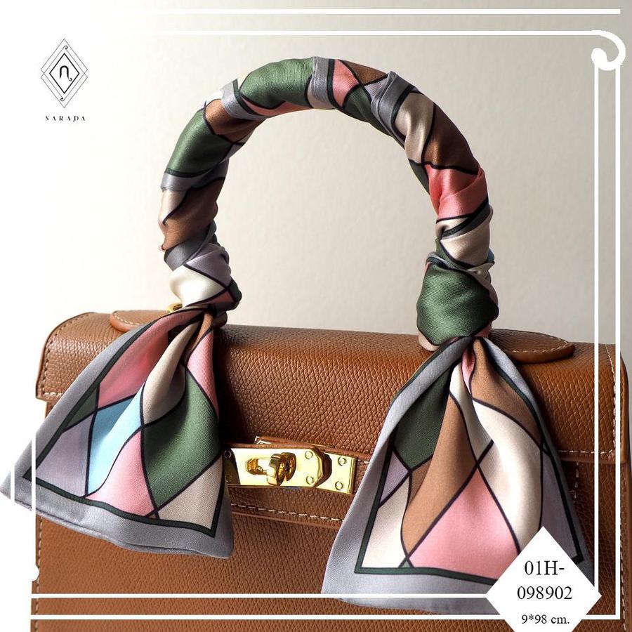 Handbag handle ribbon scarf