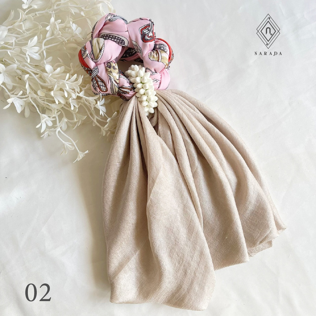 พวงมาลัยผ้าพันคอ พวงมาลัยผ้าคลุมไหล่ MN7