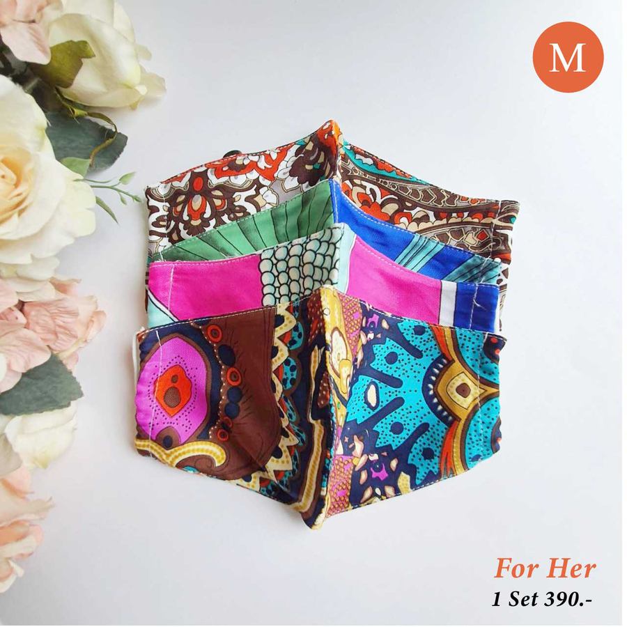 เซทหน้ากากอนามัยผ้า For Her M